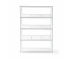 Bamboo Shoe Rack - Anko - White