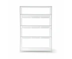 Bamboo Shoe Rack - Anko - White