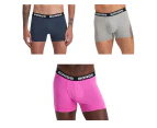 12 X Mens Bonds Total Package Trunks Underwear Charcoal / Pink / Grey - Multi