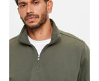 Target Half Zip Fleece Jumper - Green
