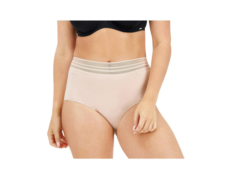 3 x Womens Jockey No Panty Line Promise Full Brief Underwear Dusk Elastane/Nylon - Dusk