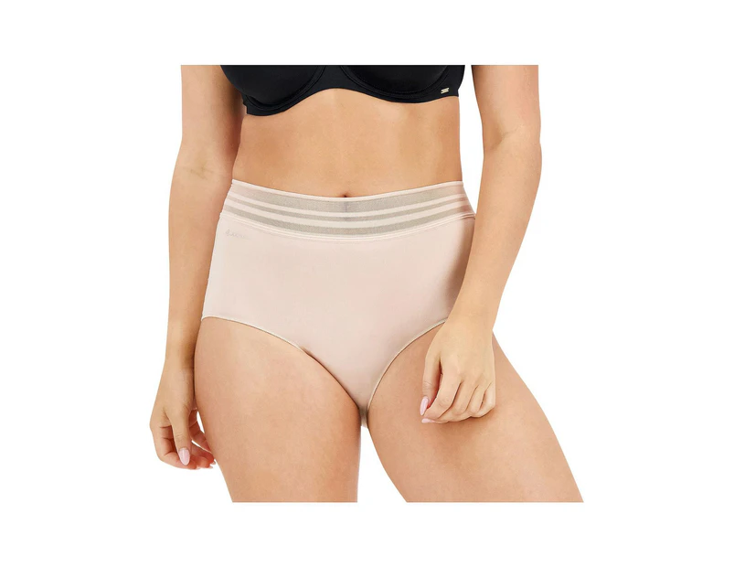 4 x Womens Jockey No Panty Line Promise Full Brief Underwear Dusk Elastane/Nylon - Dusk