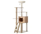 Alopet 145cm Cat Tree Tower Scratching Post Wood Scratcher Condo Detachable House