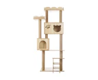 Alopet 161cm Cat Tree Tower Scratching Post House Bed Wood Scratcher Condo