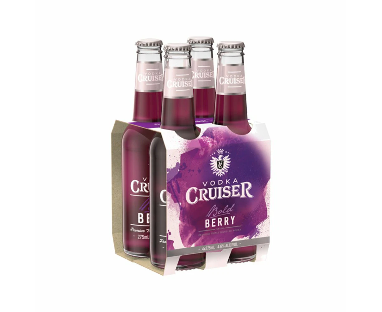 Vodka Cruiser Bold Berry 275ML [4 Pack]