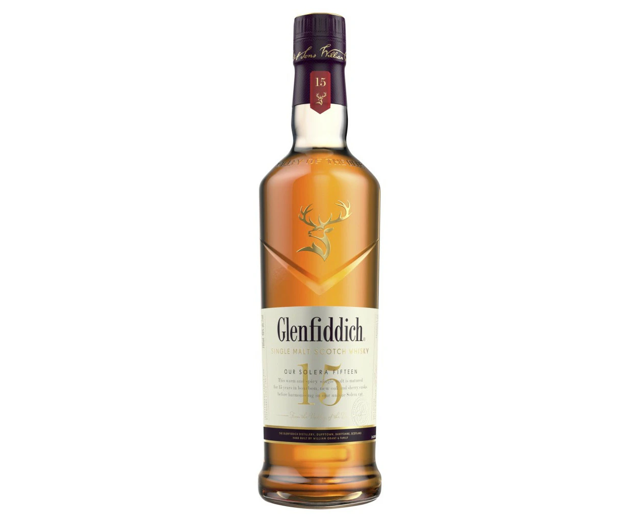 Glenfiddich Solera 15 Year Old Single Malt Scotch Whisky 700ML