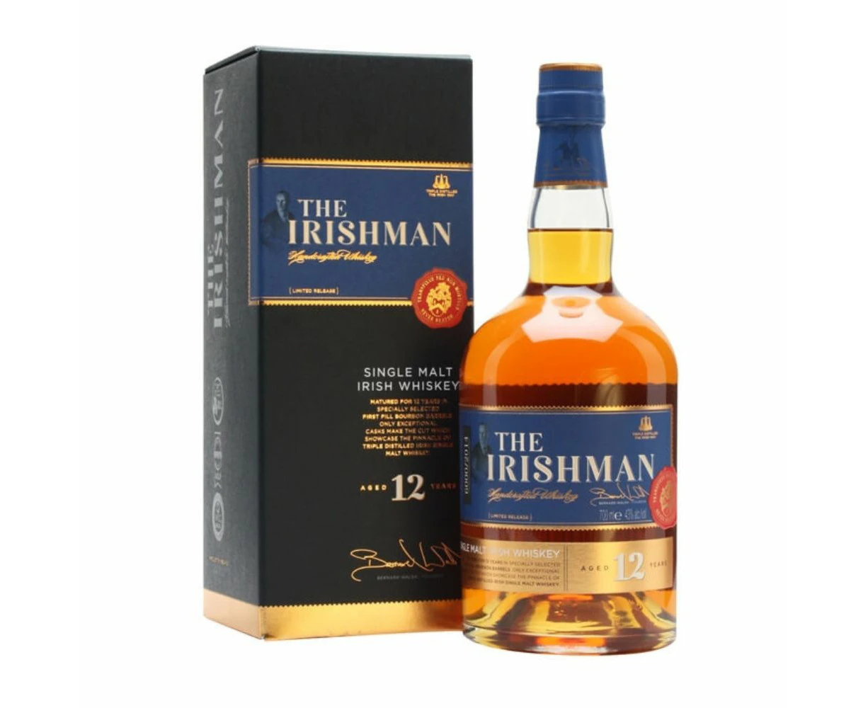 The Irishman 12 Year Old Single Malt Irish Whiskey 700ML