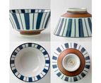 Minoru Pottery Suzu Tokusa Japanese Porcelain Ramen Bowl