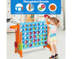 Costway Giant 4-in-A Row Jumbo 4-to-Score Game Set Family Connect Game Orange