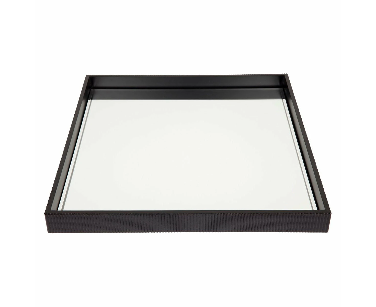 CAFE LIGHTING Miles Large Mirrored Tray - Black