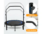 ADVWIN 48" Mini Trampoline Rebounder with Adjustable Foam Handle Fitness Trampolines with Hula Hoop