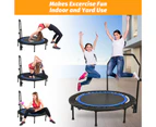 ADVWIN 48" Mini Trampoline Rebounder with Adjustable Foam Handle Suitable for Adult and Kids