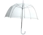 Birdcage Clear Dome Umbrella Wedding Rain Transparent Parasol Manual Bird Cage - Clear
