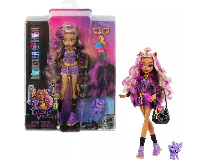 Monster High Clawdeen Wolf Doll With Pet And Accessories