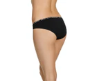 5 x Bonds Womens Active Seamless Bikini Sport Undies Underwear Black Wx84 - Black