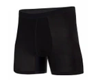 Mens Boxer Briefs Bamboo Breathable Soft Black - Frank and Beans Underwear - Black