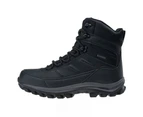 Elbrus Mens Spike Waterproof Mid Cut Snow Boots (Black/Dark Grey) - IG1563