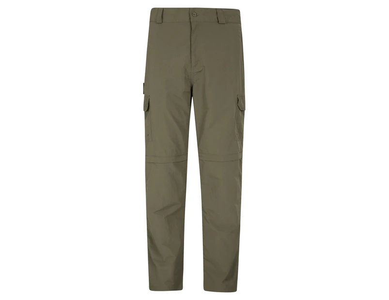 Mountain Warehouse Mens Explore Convertible Trousers (Khaki Green) - MW895