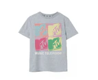 MTV Girls Colour Block Marl T-Shirt (Grey) - NS7328