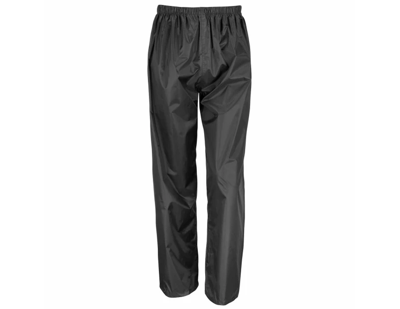 Result Core Unisex Adult Waterproof Over Trousers (Black) - PC6523