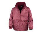 Result Core Childrens/Kids Fleece Lined Jacket (Burgundy) - PC6581