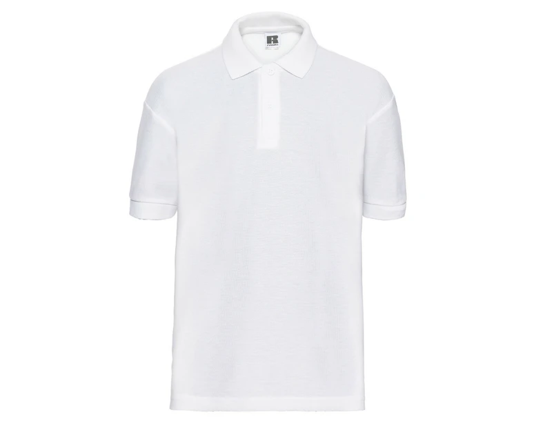 Russell Childrens/Kids Pique Polo Shirt (White) - PC6636