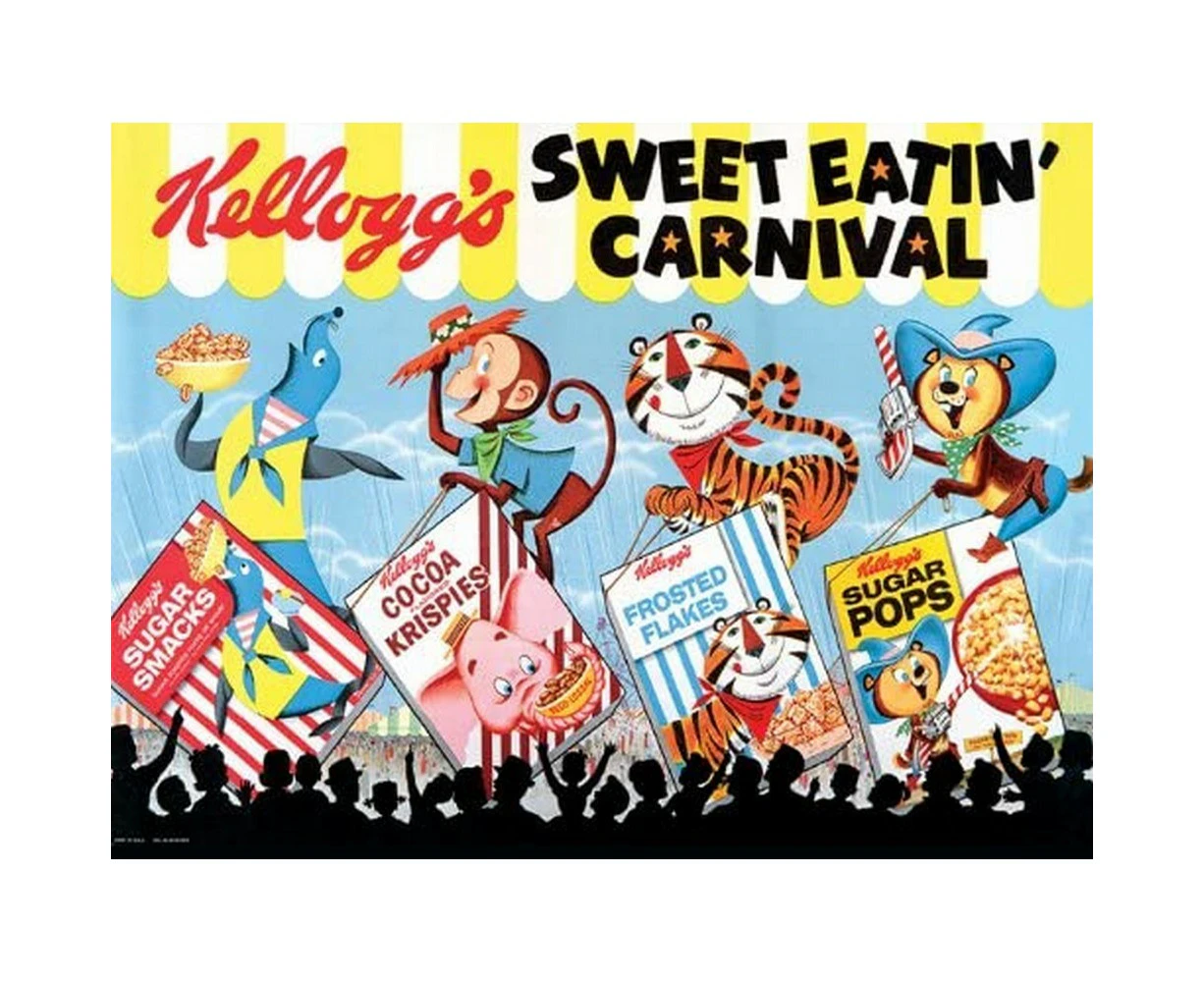 Kelloggs Sweet Eatin Carnival Print (Blue/Yellow/Black) - PM4897