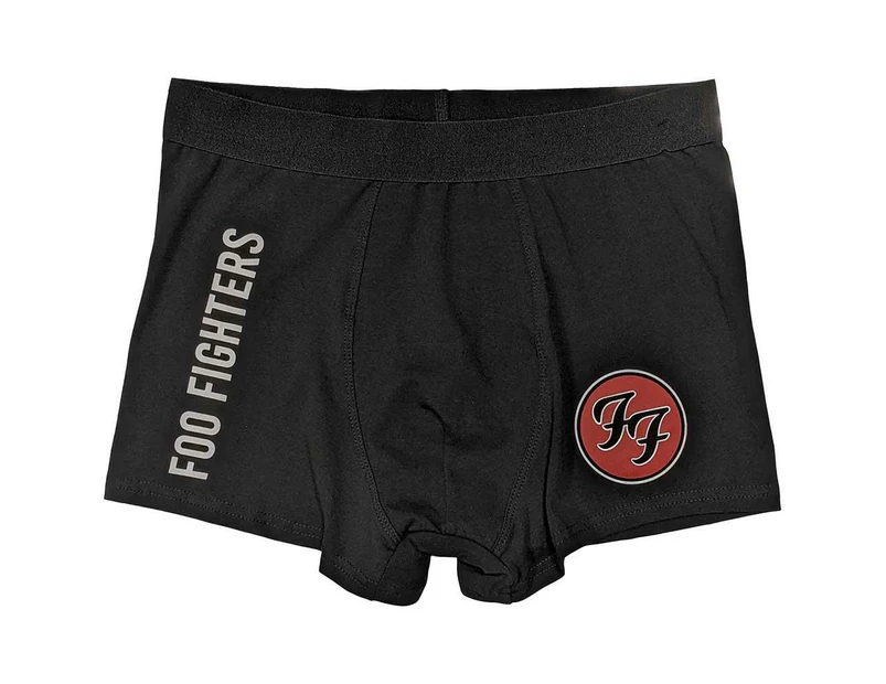 Foo Fighters Unisex Adult FF Logo Boxer Shorts (Black) - RO10282