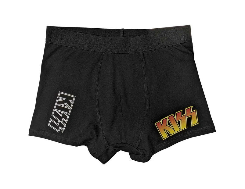 Kiss Unisex Adult Classic Logo Boxer Shorts (Black) - RO10286