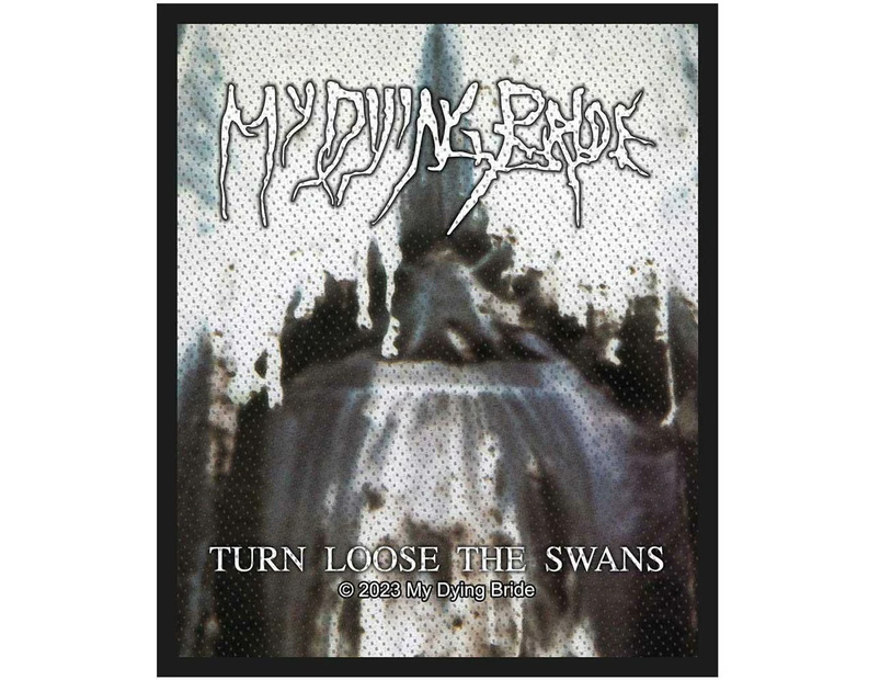 My Dying Bride Turn Loose The Swans Woven Patch (White/Black) - RO9624
