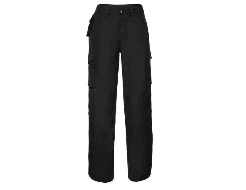 Russell Mens Heavy Duty Work Trousers (Black) - RW9606