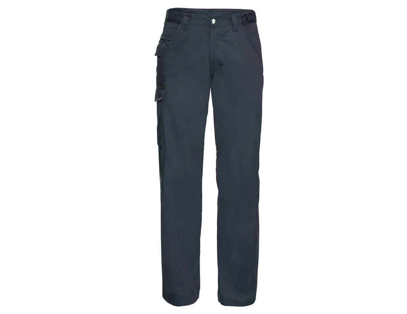 Russell Mens Polycotton Twill Work Trousers (French Navy) - RW9621