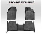 KIWI MASTER 3D TPE Car Floor Mats Liner fit for Nissan Navara NP300 D23 2015~Current