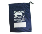 Buffalo Sports Netball Bib Set Navy Blue/White