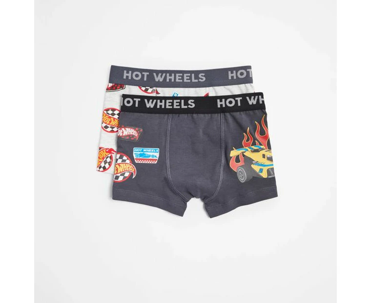 Hot Wheels Boys 2 Pack Trunks - Grey