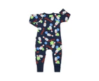 Unisex Baby & Toddler 2 x Bonds Zip Wondersuit Coverall - Bowling Hq5 Cotton - Bowling HQ5