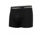 6 X Mens King Gee Bamboo Trunks Underwear Black K19005 - Black