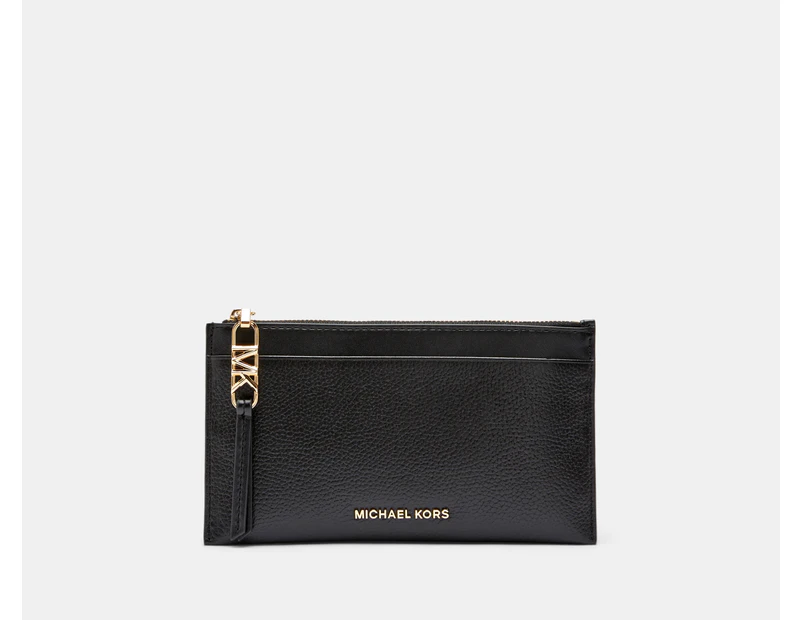 Michael Kors Empire Large Zip Card Case - Black