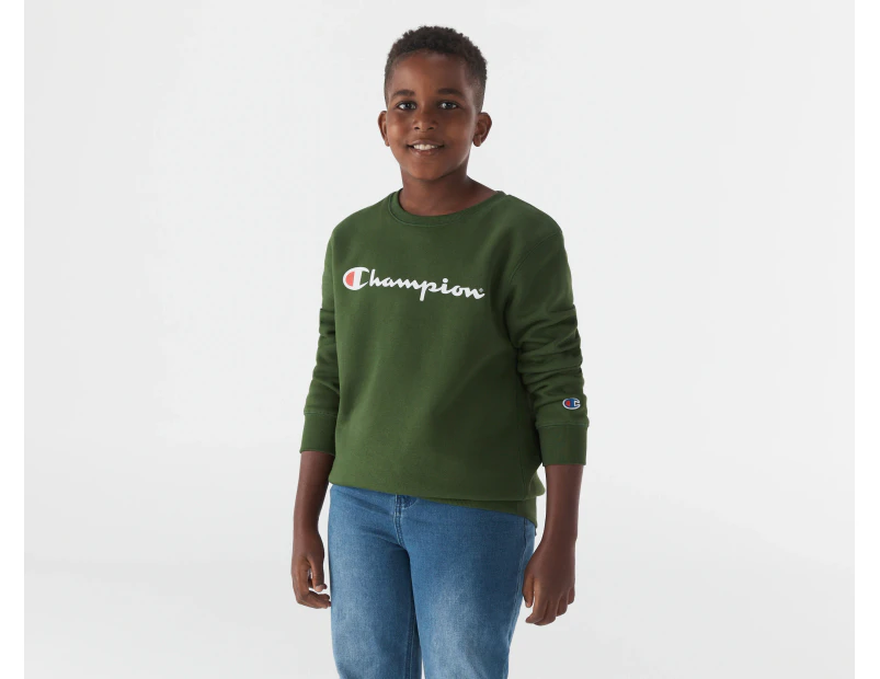 Champion Youth Unisex Script Sweatshirt - Mangrove Leaf