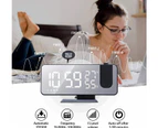 Smart Alarm Clock LED Digital Projection Temperature Time Projector LCD Display