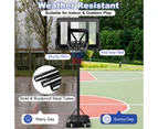 Costway 3.05m Basketball Hoop Stand System Adjustable Height Outdoor Playground w/Free Weight Bag