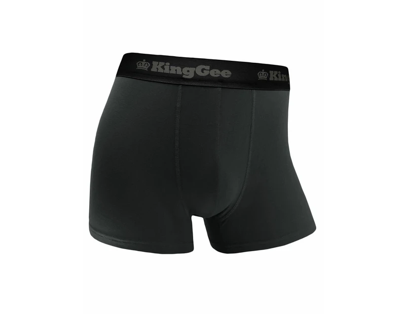 12 X Mens Kinggee Bamboo Trunks Underwear Charcoal K19005 Bamboo - Charcoal