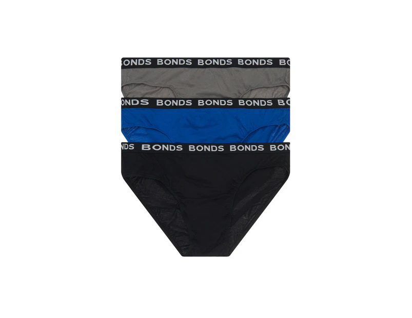 6 x Mens Bonds Hipster Brief Underwear Plus Size Multicoloured Cotton - Multicoloured