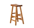 Oikiture Bar Stools Kitchen Stool Wooden Counter Chairs Barstools Natural