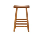 Oikiture Bar Stools Kitchen Stool Wooden Counter Chairs Barstools Natural