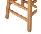 Oikiture Bar Stools Kitchen Stool Wooden Counter Chairs Barstools Natural