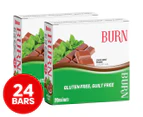 2 x 12pk Maxine's Burn Protein Bars Choc Mint Fudge 40g