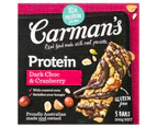 2 x 30pk Carman's Gourmet Protein Bars Dark Choc & Cranberry 200g