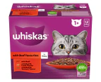 Whiskas Beef in Gravy Variety Adult Wet Cat Food 12x85g