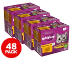 4 x 12pk Whiskas 1+ Years Cat Food Chicken Favourites in Gravy 85g